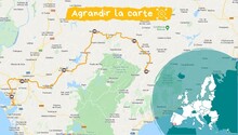 Carte Les Villages blancs d'Andalousie Itinéraire sur les villages blancs d'Andalousie entre Ronda et Cadix