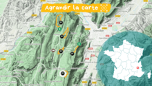 Carte Raquette et Bien-être dans le Vercors © Lauriane Simeoni Carte Raquette et Bien-être dans le Vercors