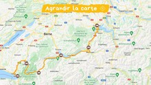 Itinéraire de la route des lacs en Suisse