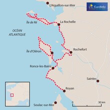 Carte vélodyssée La Rochelle Royan