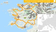 Carte itinéraire vélo Les Beautés du Connemara Carte itinéraire vélo Les Beautés du Connemara
