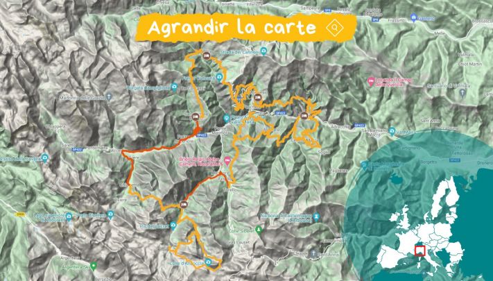Itinéraire pour voyage Grand Angle Le Piémont italien '' Il Percorso Occitano ''