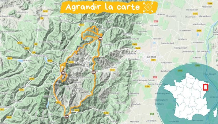 Itinéraire crètes, lacs et ballons des Vosges