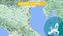 Itinéraire de Venise à Florence à vélo Itinéraire de Venise à Florence à vélo