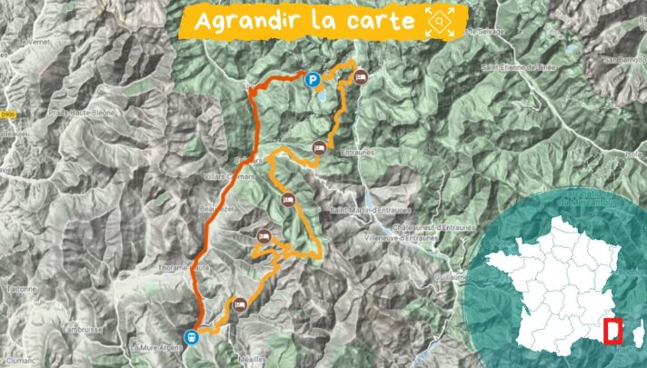 Itinéraire Haut-Verdon et Val d'Entraunes, Retrouvance®