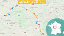 Le loir à deals vélo carte