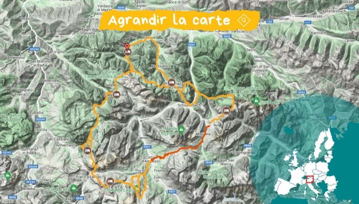 Itinéraire Les Dolomites, du lac de Braies aux Tre Cime di Lavaredo