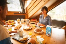 Petit-déjeuner au gîte-hôtel Arcanson