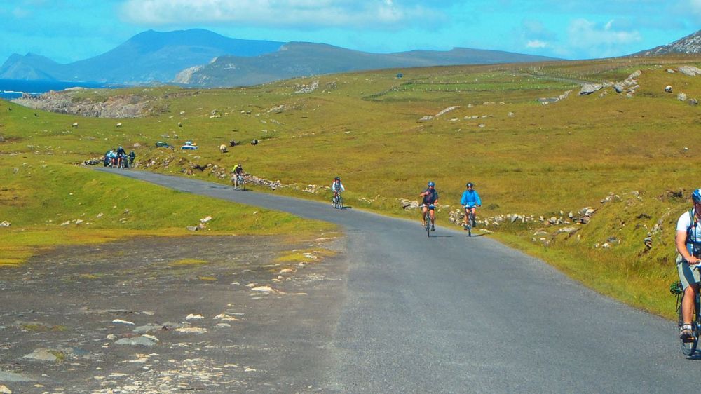 Image Irlande : les montagnes du Connemara à vélo