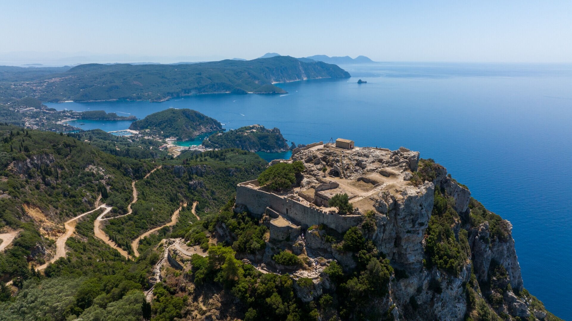 Vue sur Aggelokastro, Corfou