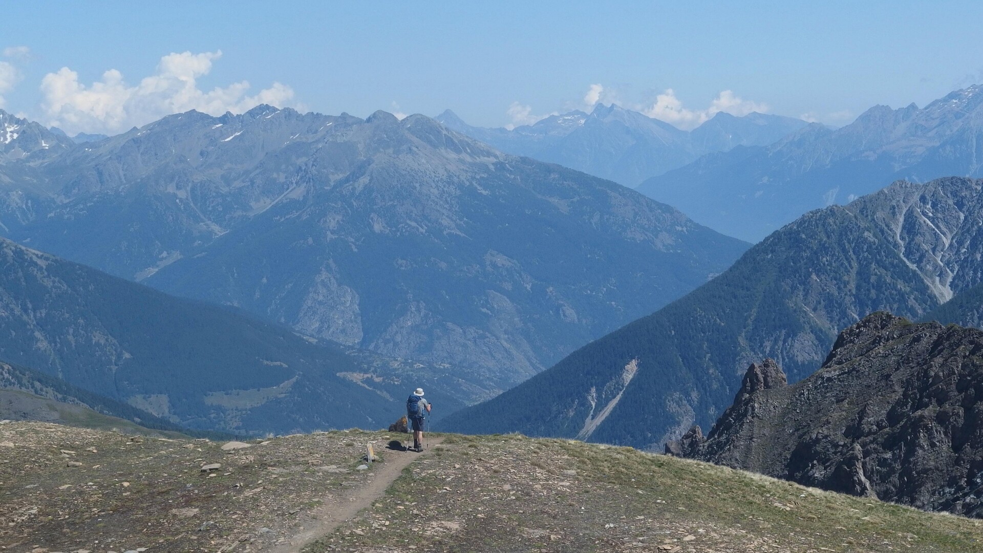Le Tour des Géants en randonnée - Le col de Malatra