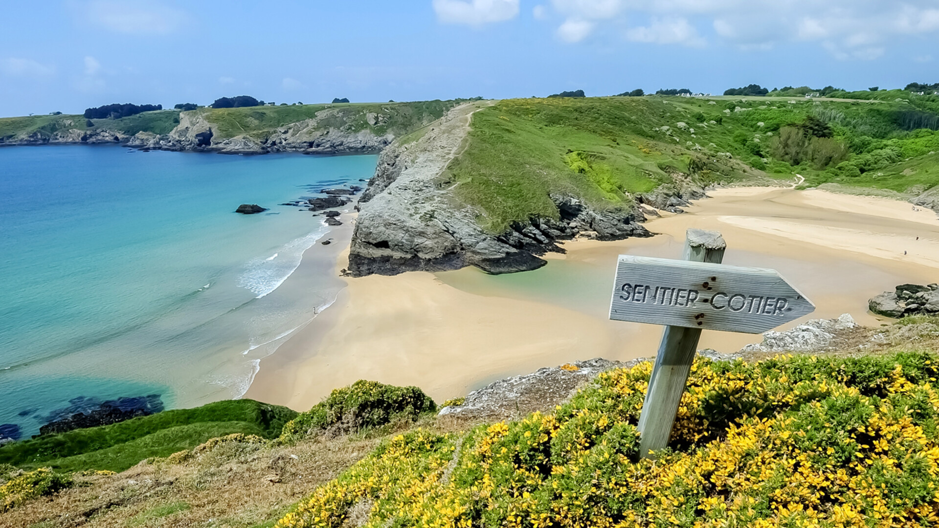 Plage de Port Maria à Belle-Île-en-Mer en Bretagne