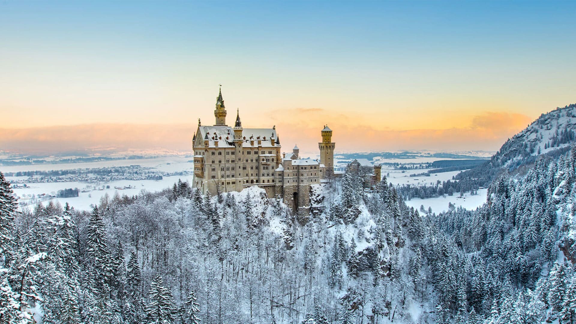 Voyage en raquette - Allemagne : Raquettes et  bien-être aux châteaux de Bavière