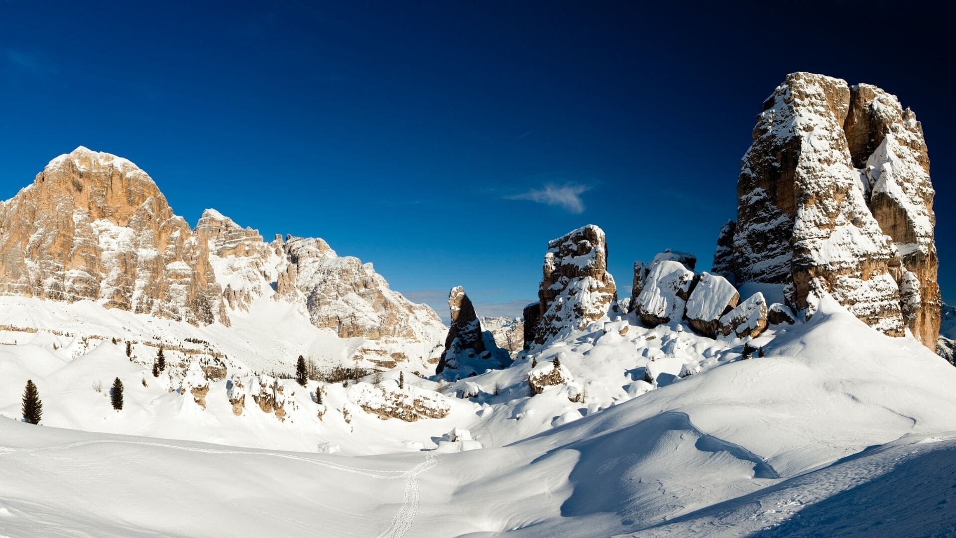 Raquettes dans les Dolomites