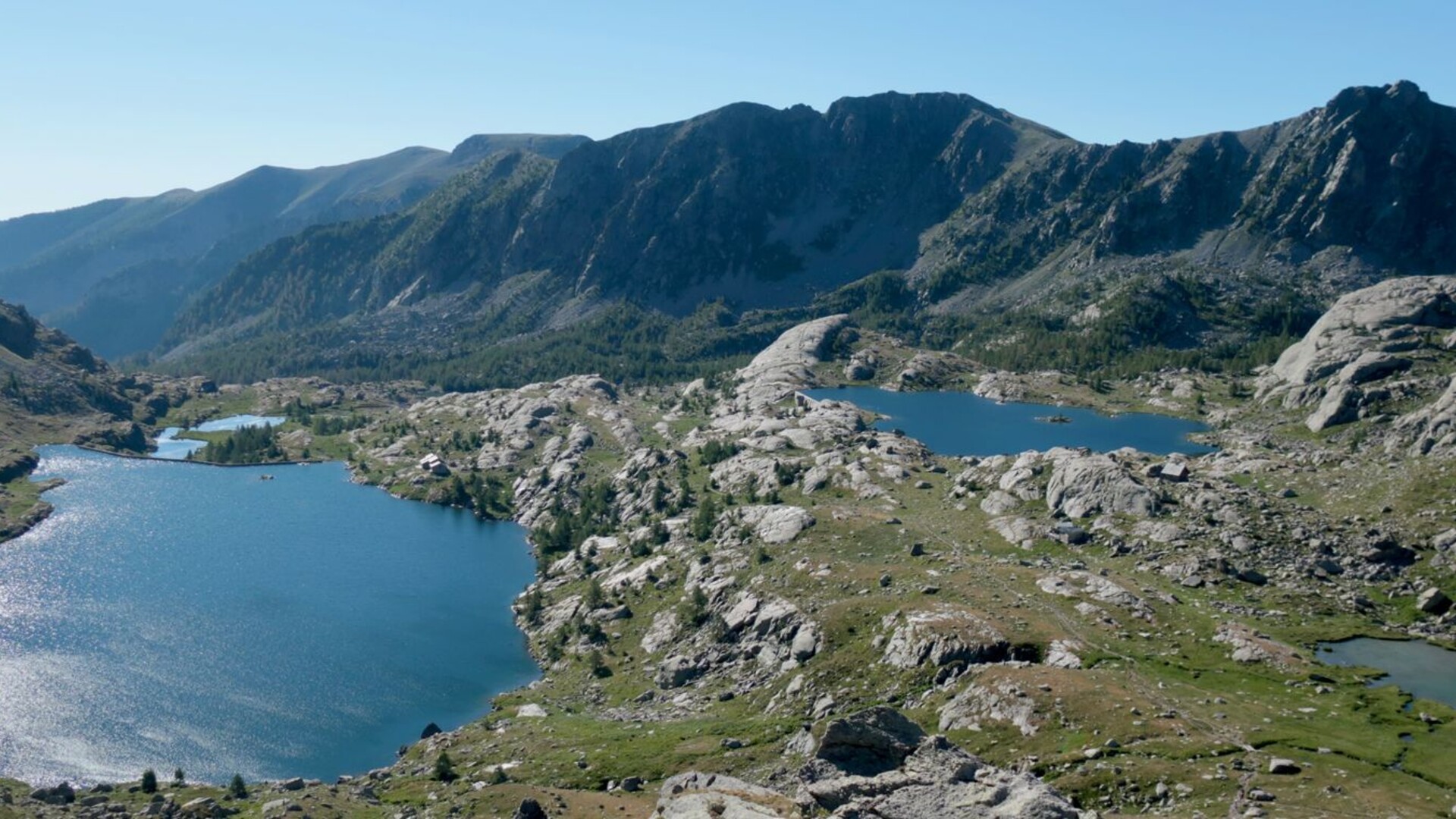 Lacs d'altitude dans le massif du Queyras