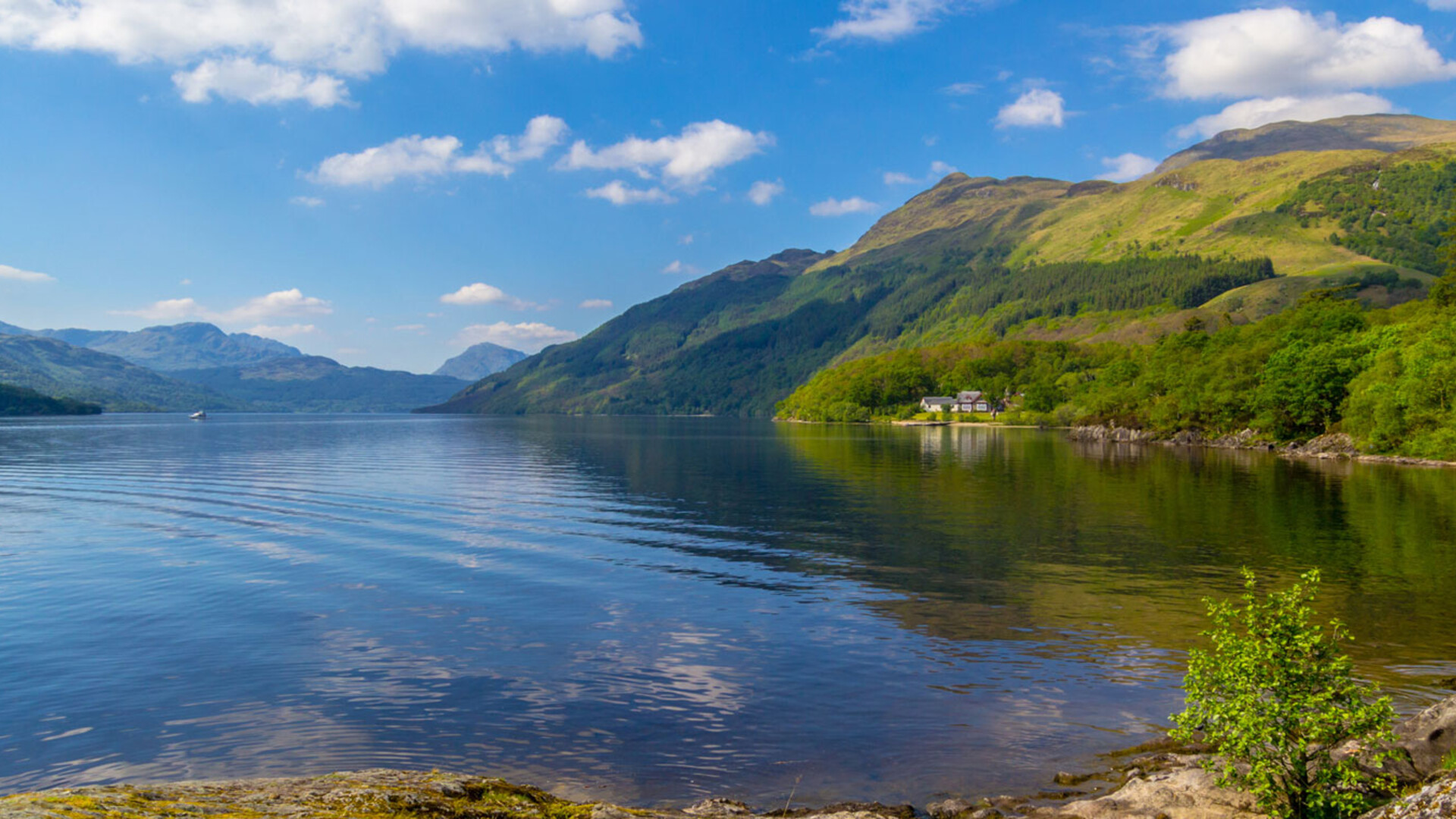 Le Loch Lomond à Rowardennan en Écosse