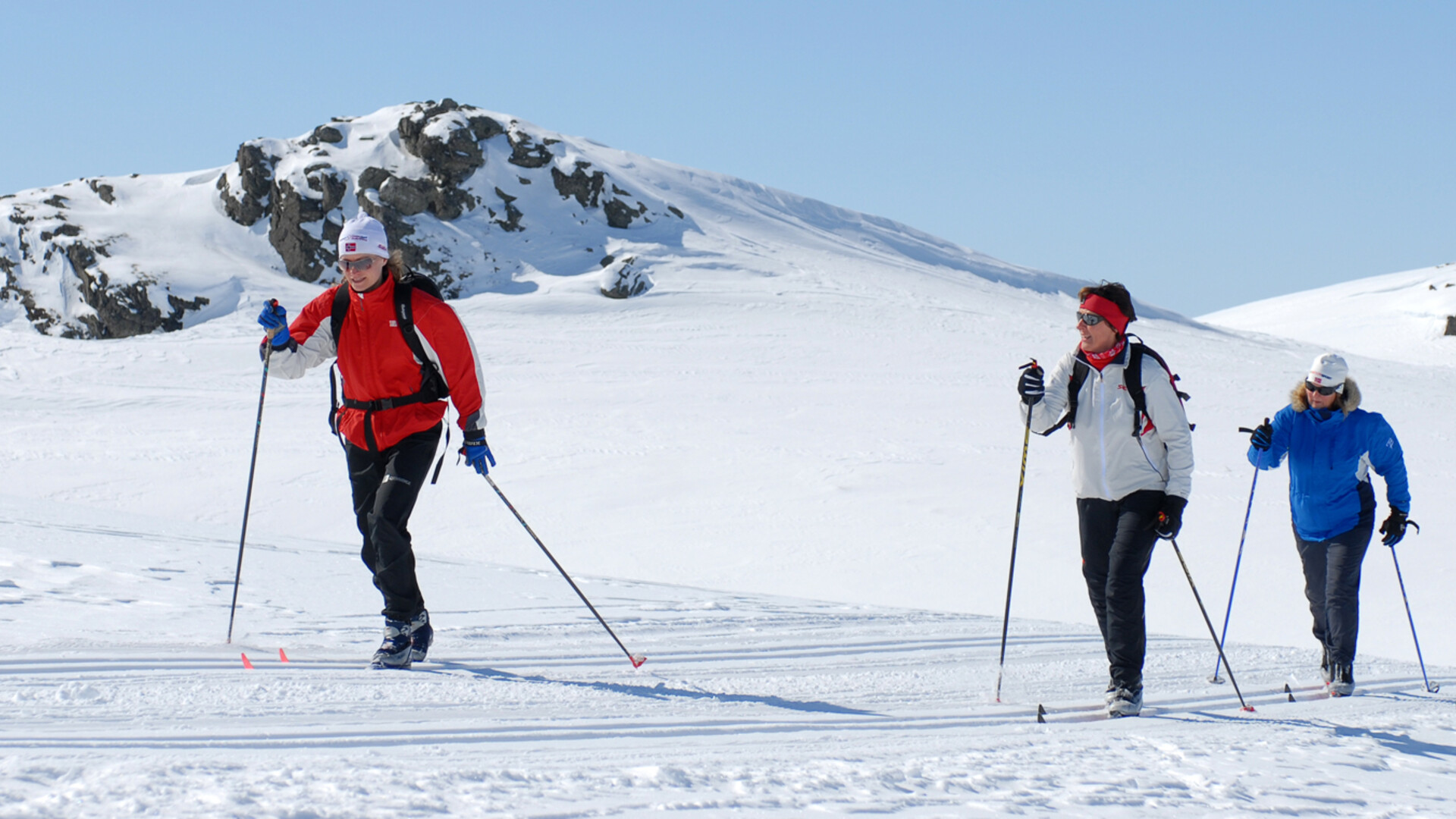 Ski de fond à Skeikmapnen en Norvège