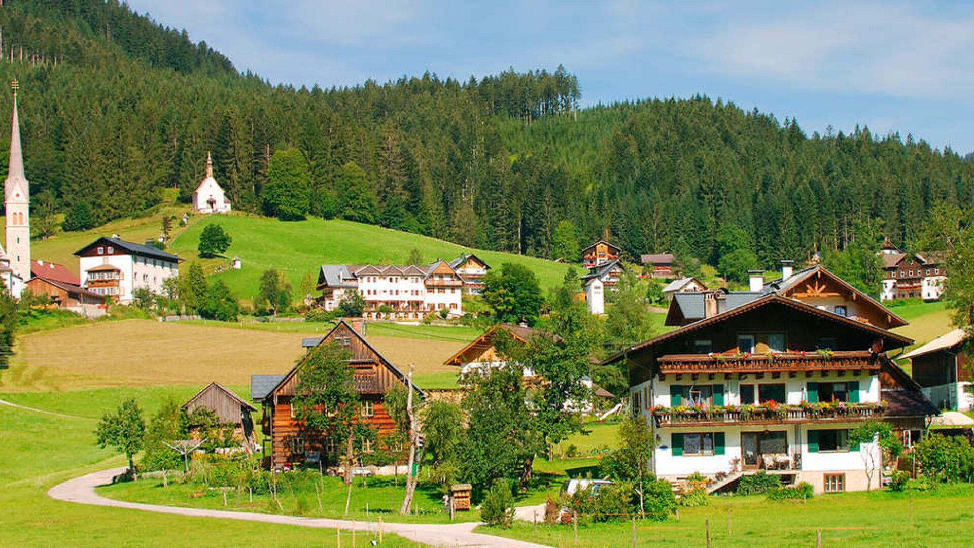 Village de Gosau en Autriche