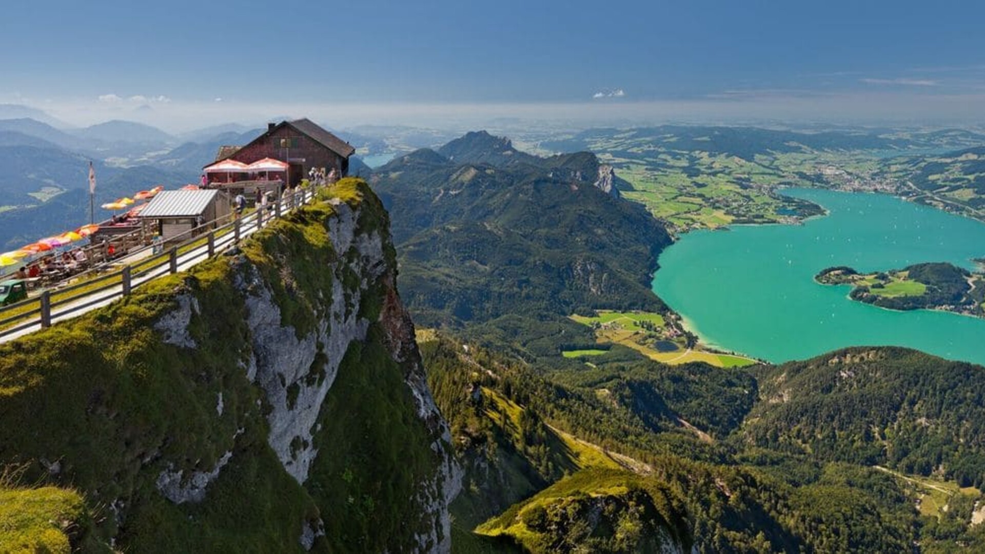 Vue sur le lac de Mondsee depuis le Schafberg © Rainer Mirau, Österreich Werbung