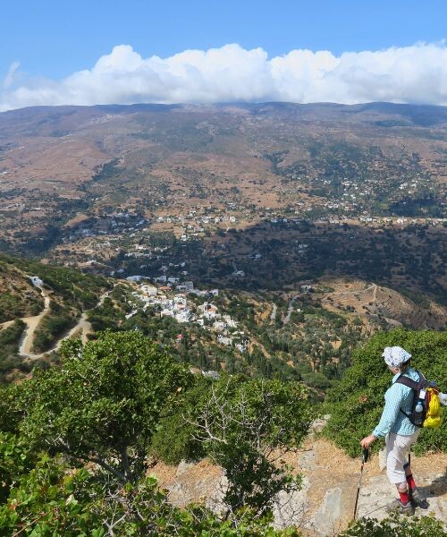 Dans la descente du Moni Panachradou ©François Ribard