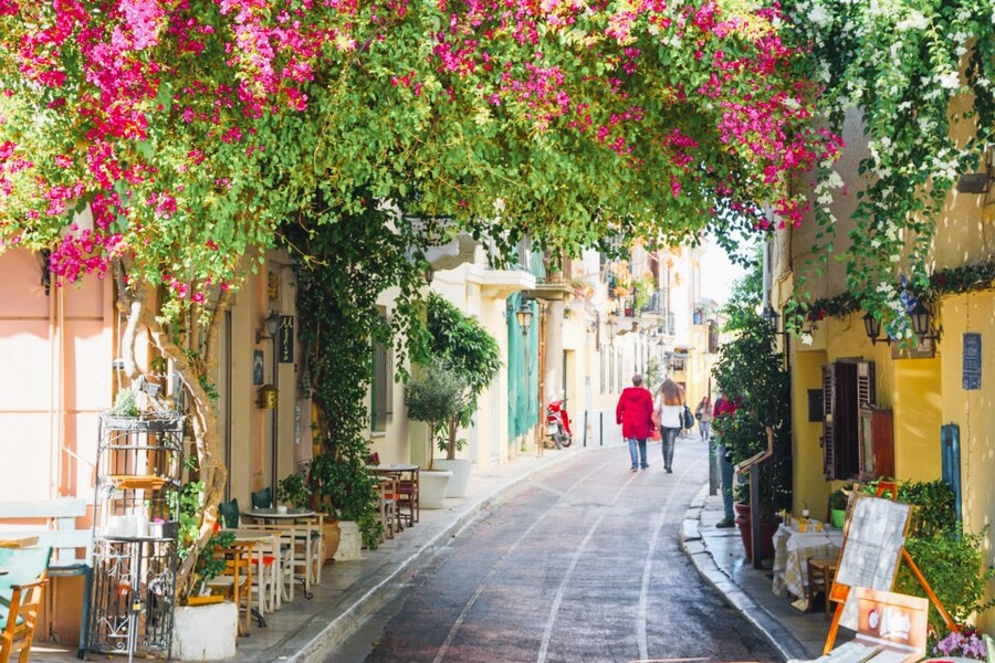 Ruelle dans le quartier de Plaka