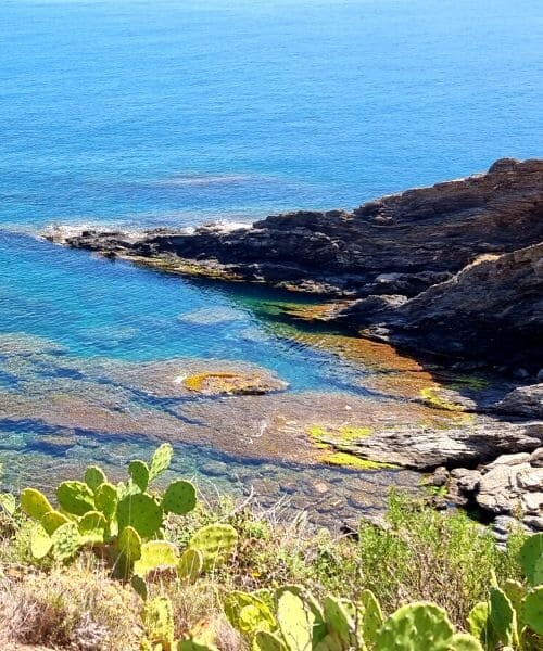 Petite crique rocheuse entre Collioure et Banyuls