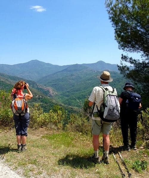 Vue sur la vallée d'Isolabona