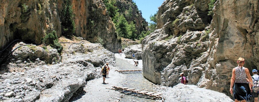 Randonnée dans les gorges de Samaria, Crète