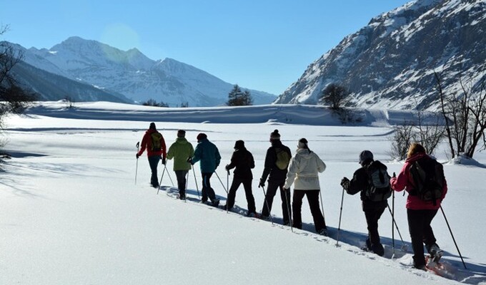 Pratique de la raquette à Bessans © Le Bessannaise