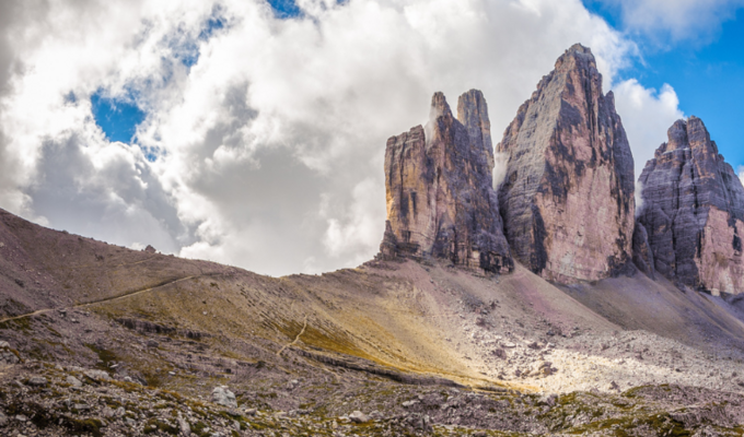 Montagnes des Dolomites en Italie