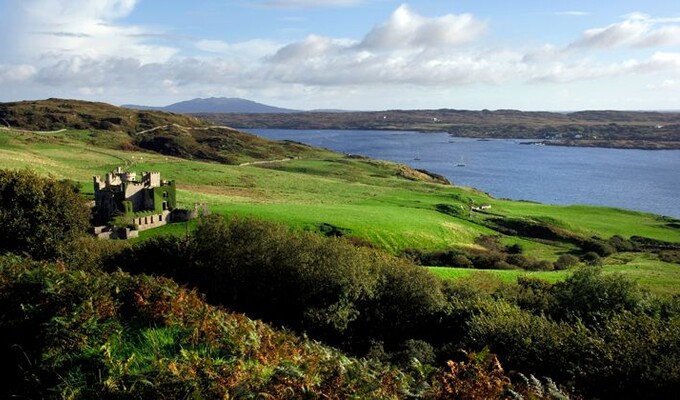 Image Irlande : les montagnes du Connemara à vélo