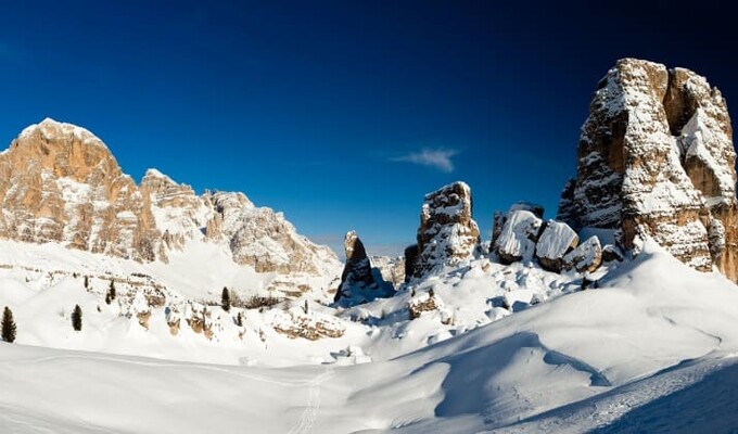 Cortina d'Ampezzo en hiver
