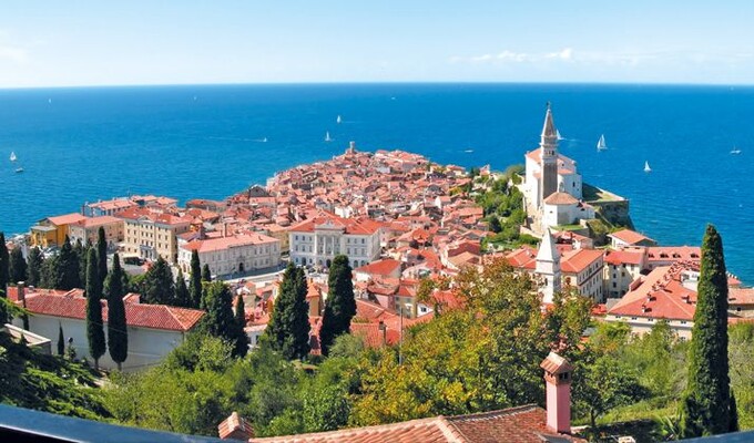 La ville de Piran, en Slovénie La ville de Piran, en Slovénie