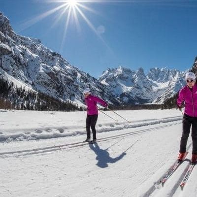 Ski de fond dans les Dolomites