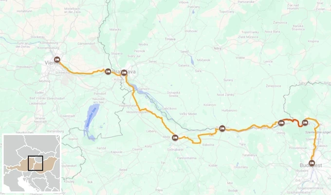 Le Danube de Vienne à Budapest itinéraire vélo 