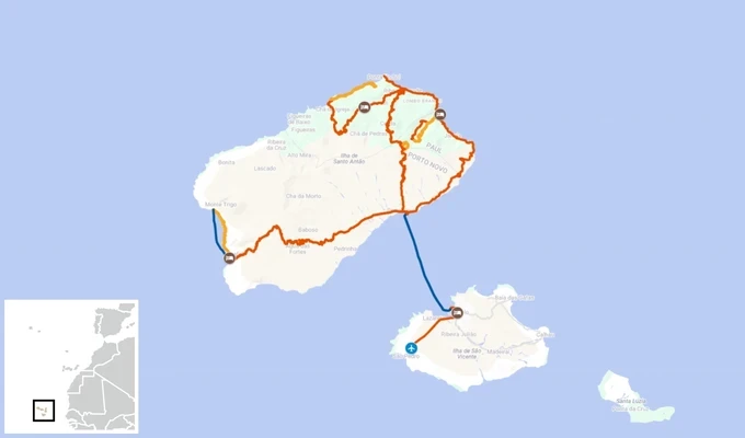 La grande traversée de Santo Antão à pied, Cap Vert itinéraire randonnée