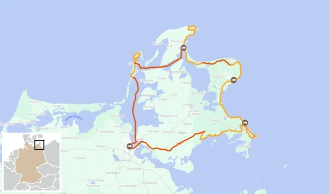 Rêveries en mer Baltique sur l'île de Rügen itinéraire randonnée