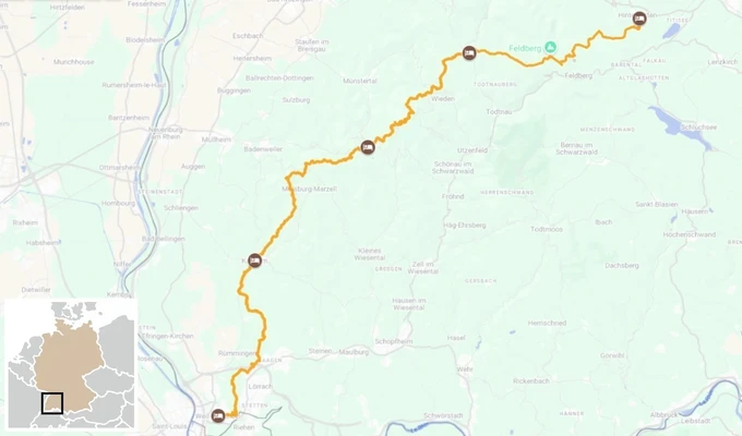 Traversée de la Forêt Noire à pied itinéraire randonnée