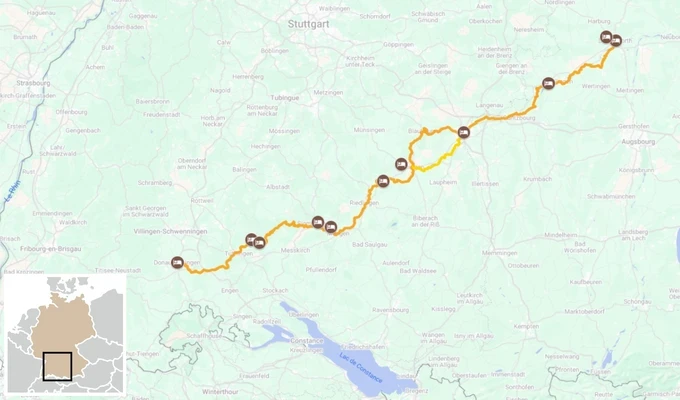 Le Danube à vélo, de sa source à la Bavière