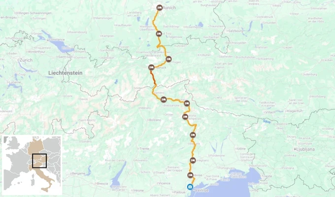 La Traversée des Alpes à vélo : de Munich à Venise