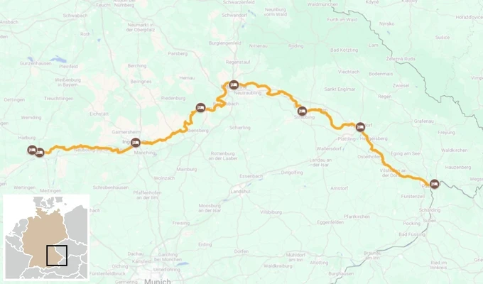 Le Danube bavarois à vélo de Donauwörth à Passau 
