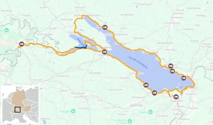 Tour du Lac de Constance et les Chutes du Rhin