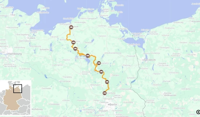 De Berlin à Rostock à vélo