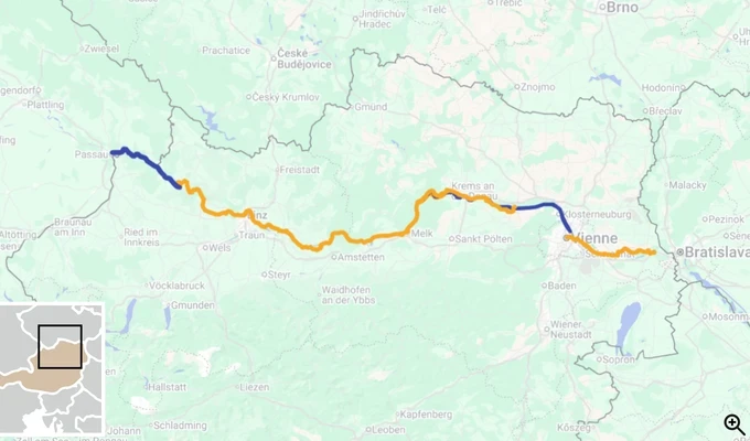 Le Danube de Passau à Vienne, à bord du MS Primadonna itinéraire 