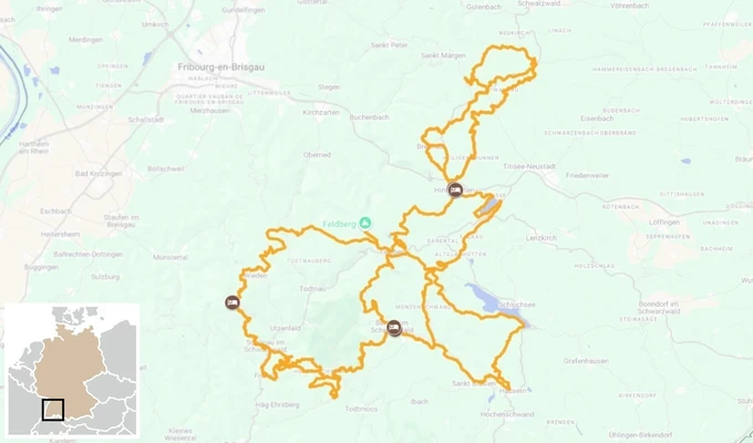 Tour de la Haute Forêt-Noire à VTT électrique