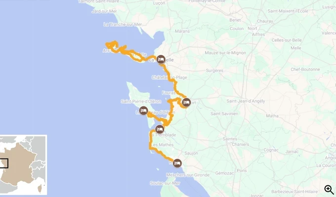 itinéraire à vélo vélodyssée