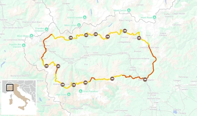 Le Tour des Géants en randonnée itinéraire randonnée en groupe
