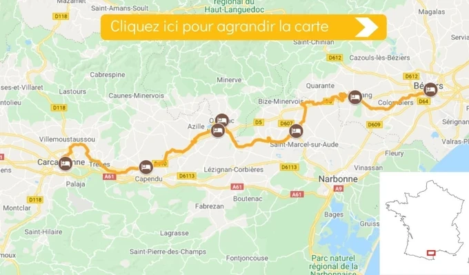 Itinéraire du Canal du midi en famille de Carcassonne à Béziers