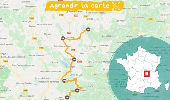 itinéraire chemin de stevenson nord itinéraire chemin de stevenson nord