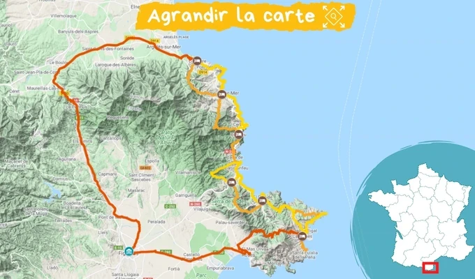 Itinéraire de Collioure à Cadaqués